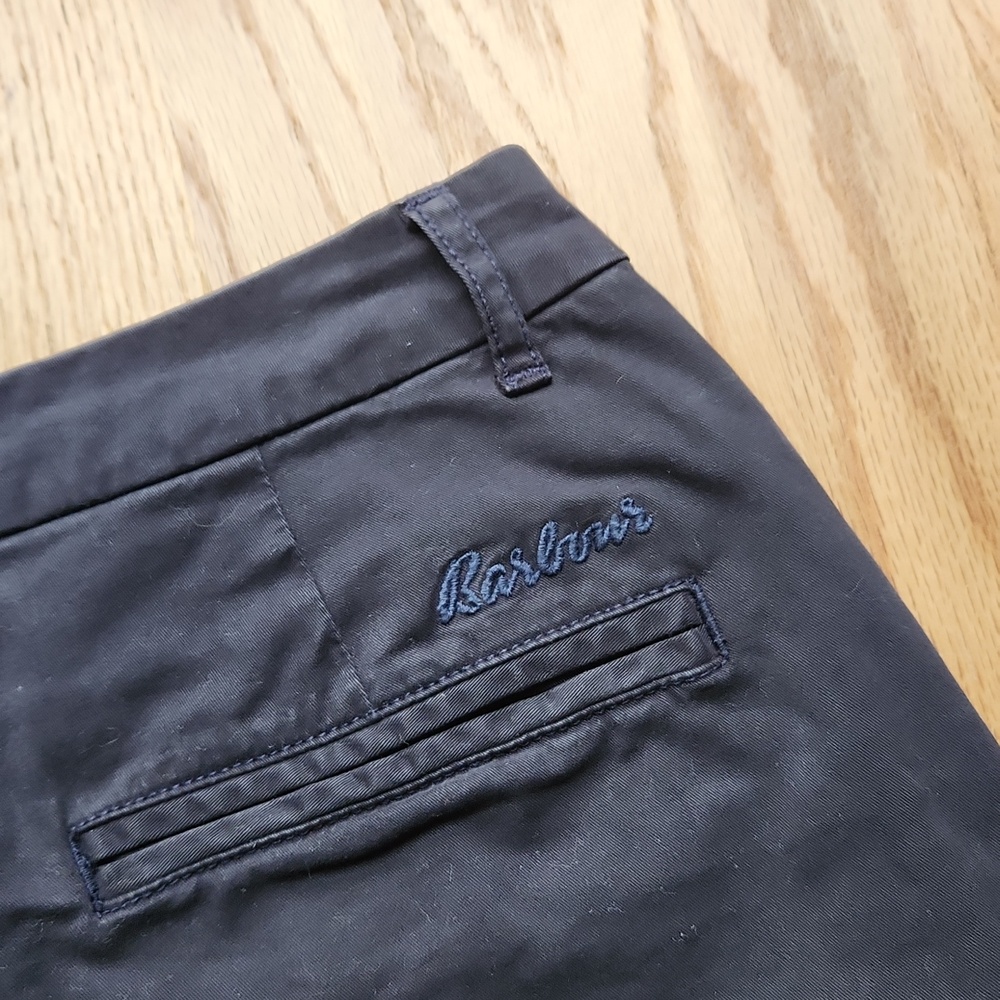 BARBOUR Chino Shorts, Navy, Size 4 - Picture 5 of 5